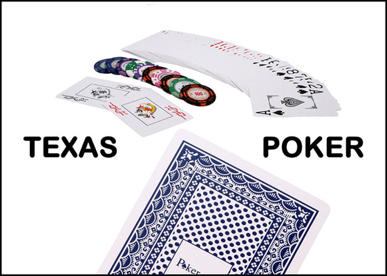 China Plastic Red / Blue Marked Playing Cards , Poker Cheat Card For Poker Club supplier