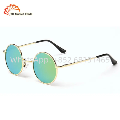 Resin Marked Cards Contact Lenses Gold Luminous Cheating Sunglasses