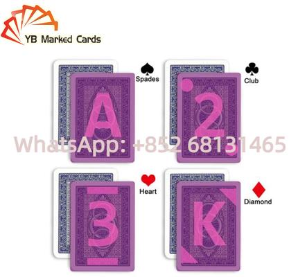 Modiano Adjara Invisible Playing Cards 100% Plastic Jumbo Index For Poker Cheat