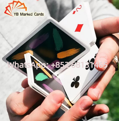JUYOU Ink Marked Plastic Invisible Playing Cards UV Water Resistant