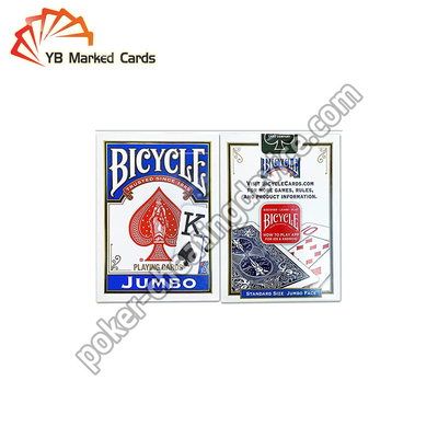 Blue Red Bicycle Cards Jumbo Infrared Sensor Playing Cards Spot UV Waterproof