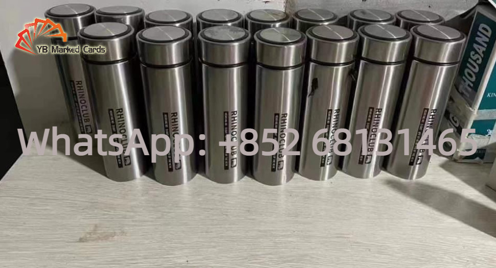 Stainless Steel Thermos Cup Camera Lens For Scanning Barcode Marked Cards