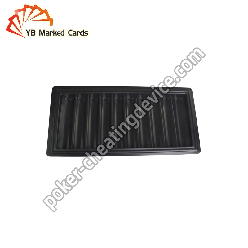 Texas Holdem Poker Cheating Device Black Poker Chip Tray Camera To Read Marked Playing Cards