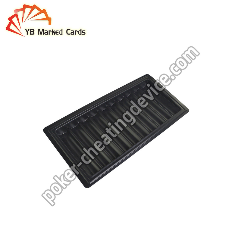 Texas Holdem Poker Cheating Device Black Poker Chip Tray Camera To Read Marked Playing Cards