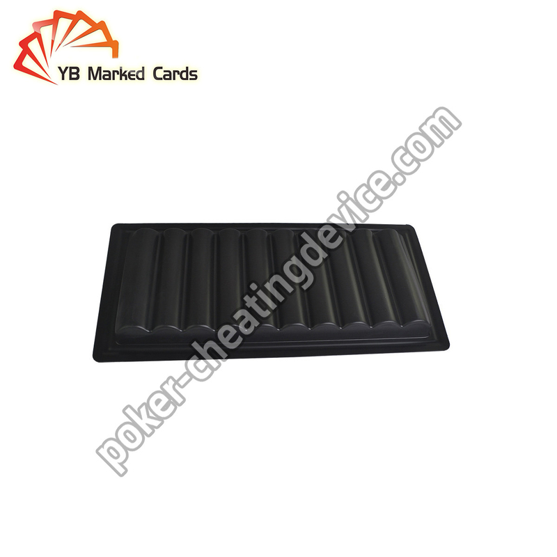 Texas Holdem Poker Cheating Device Black Poker Chip Tray Camera To Read Marked Playing Cards