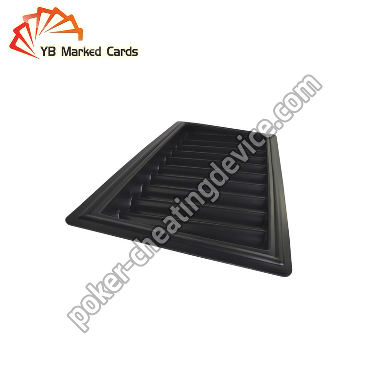 Texas Holdem Poker Cheating Device Black Poker Chip Tray Camera To Read Marked Playing Cards