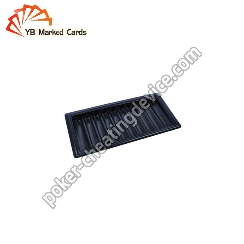 Texas Holdem Poker Cheating Device Black Poker Chip Tray Camera To Read Marked Playing Cards