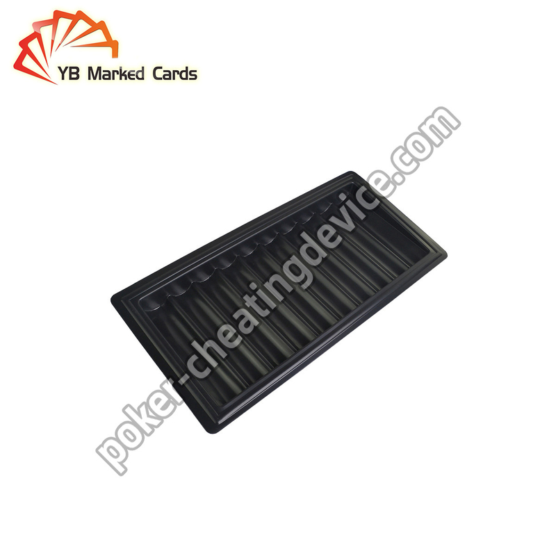 Texas Holdem Poker Cheating Device Black Poker Chip Tray Camera To Read Marked Playing Cards
