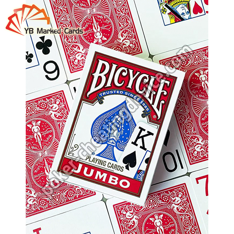 ISO9001 Bicycle Waterproof Playing Cards With Invisible Infrared Luminous Ink