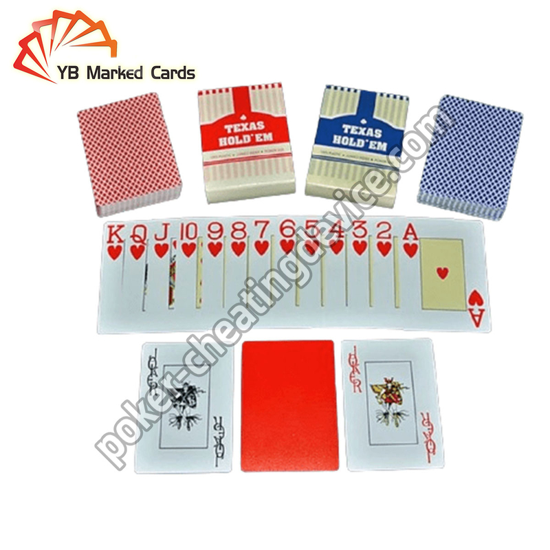 Texas Hold'Em Marked Playing Cards With Infrared Ink Marks