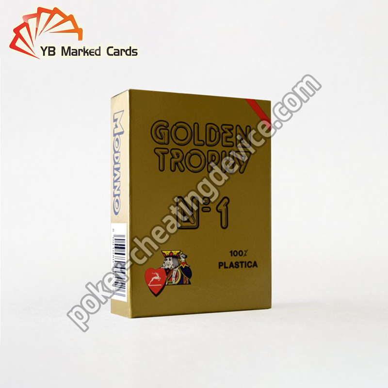 Modiano Golden Barcode Invisible Ink Marked Cards For Poker Scanning Device
