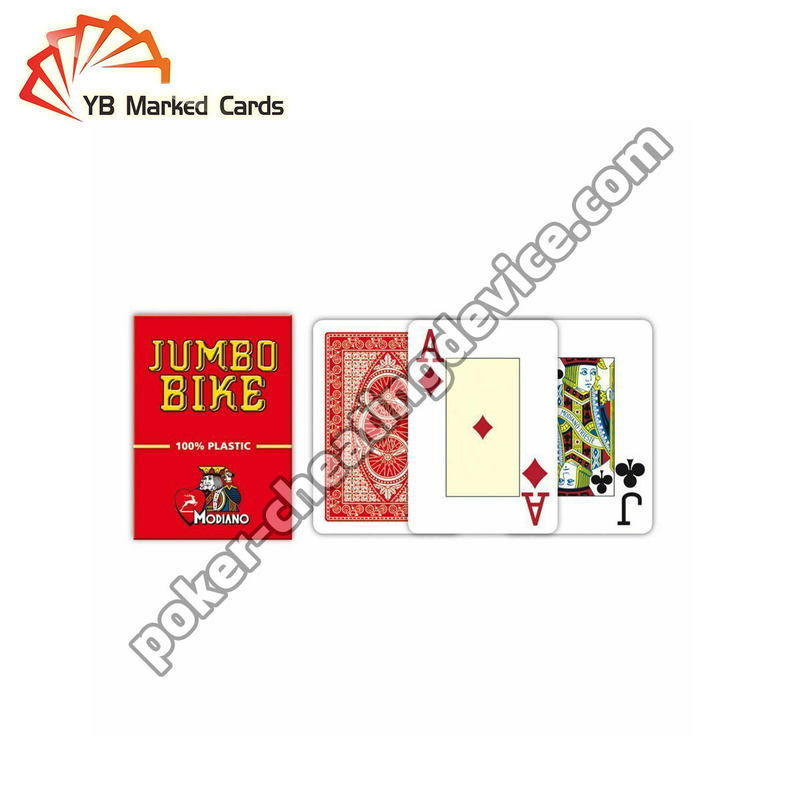 Modiano Juice Jumbo Bike Playing Cards Marked For Playing Cards Glasses