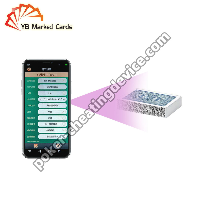 Discreet High - Tech IPhone Marked Cards Camera For Poker Winner Hand Analyzer