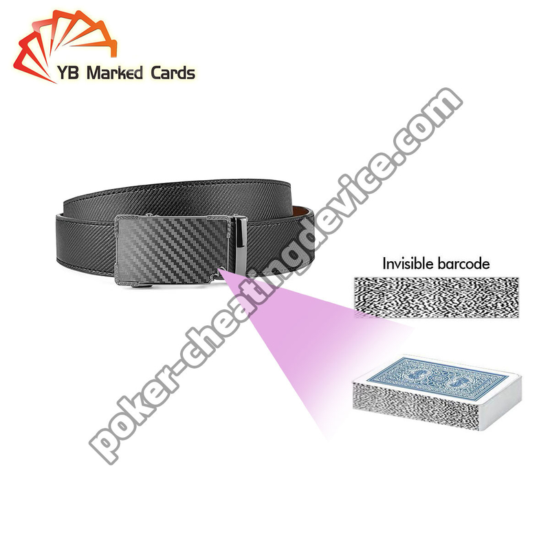 Leather Belt Cheating Scanner For Barcode Marked Deck With Poker Analyzer
