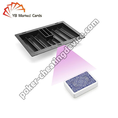 8 Row Black Poker Chip Tray Camera To Read Marked Cards For Poker Cheat