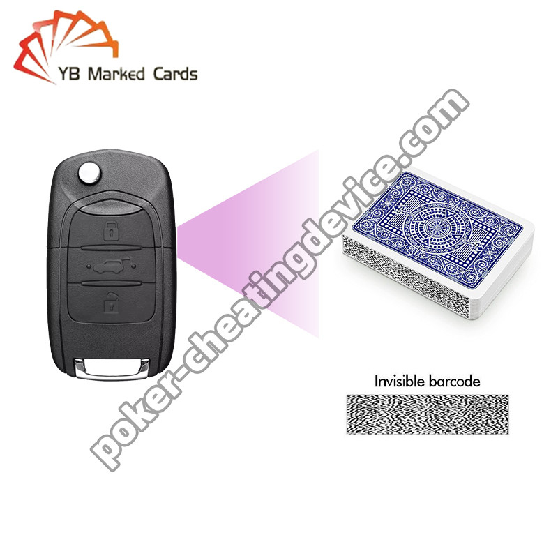 Covert Car Key Poker Scanner for Barcode Card Cheating Stay Undetected and Win