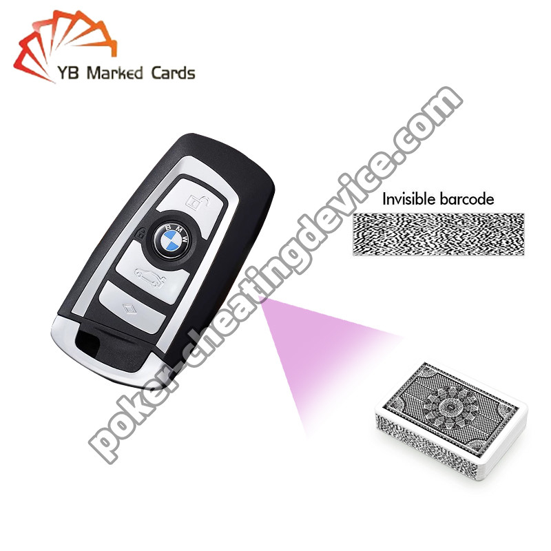 20cm Scanning Car Key Spy Camera For Marked Card Decks Black Color