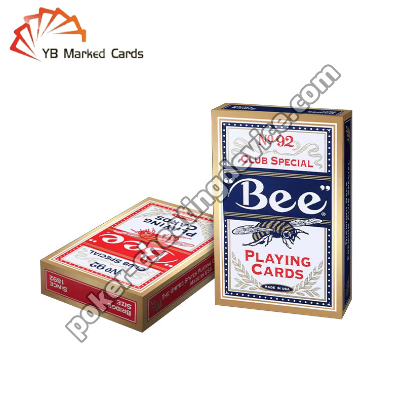 Bee Standard Barcode Marked Cards For Poker Analysis And Cheating Advantage