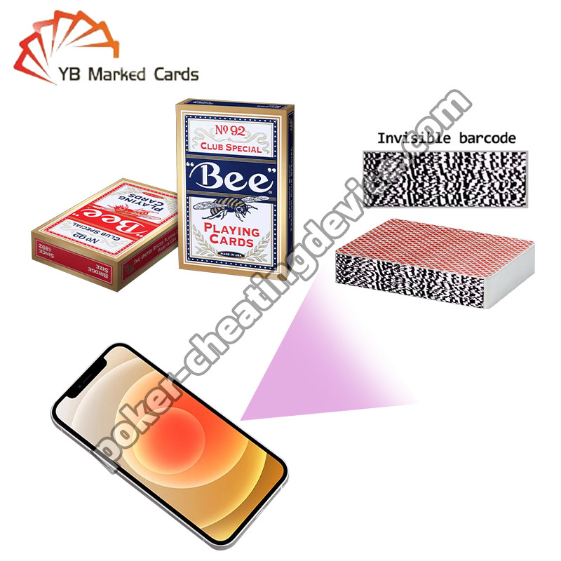 Bee Standard Barcode Marked Cards For Poker Analysis And Cheating Advantage