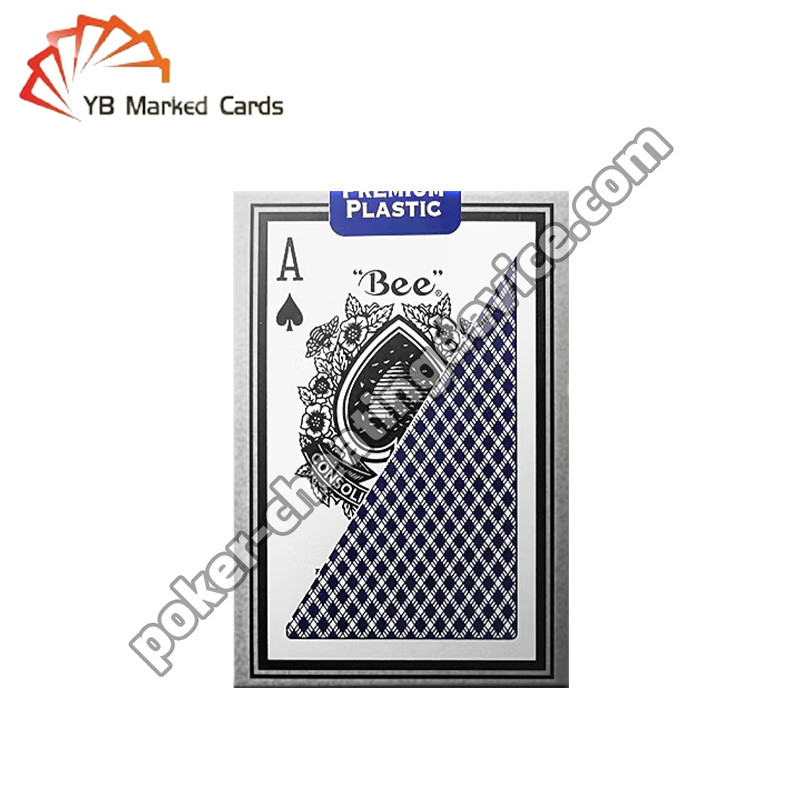 Plastic Bee Barcode Marked Decks Narrow Cards for AKK Poker Analyzer