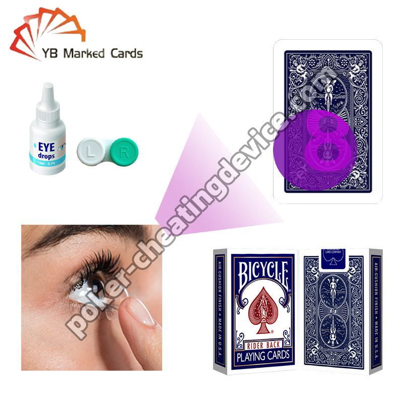 Bicycle Infrared Marked Cards Wide Classic Blue For Infrared Contact Lenses