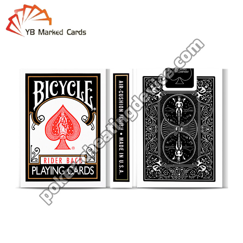 Bicycle Marked Cards Wide Classic Black For Poker Infrared Contact Lenses