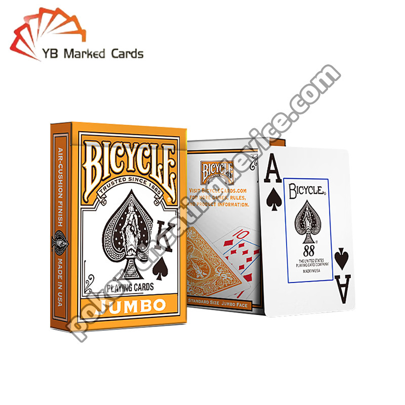 Bicycle Marked Playing Cards Classic Orange For Poker Cheat Contact Lenses