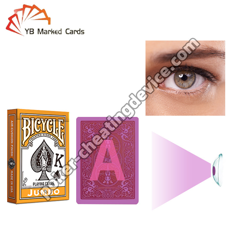 Bicycle Marked Playing Cards Classic Orange For Poker Cheat Contact Lenses
