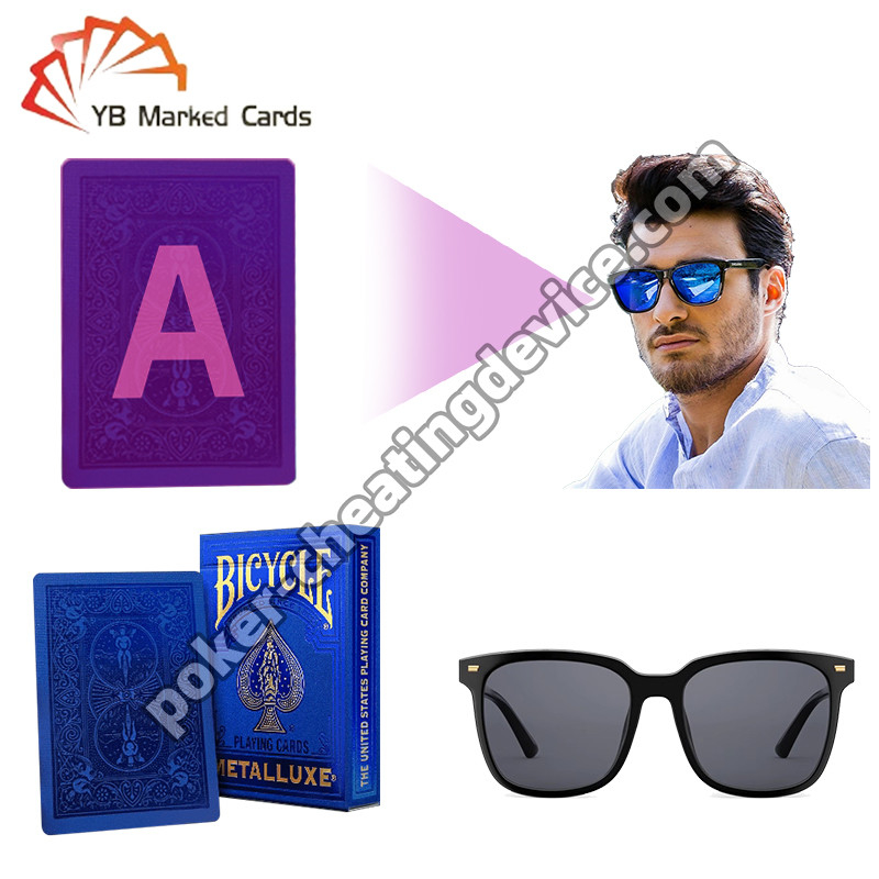 Bicycle Secret Marked Poker Cards Gilded Series Sapphire Blue for Poker Sunglasses