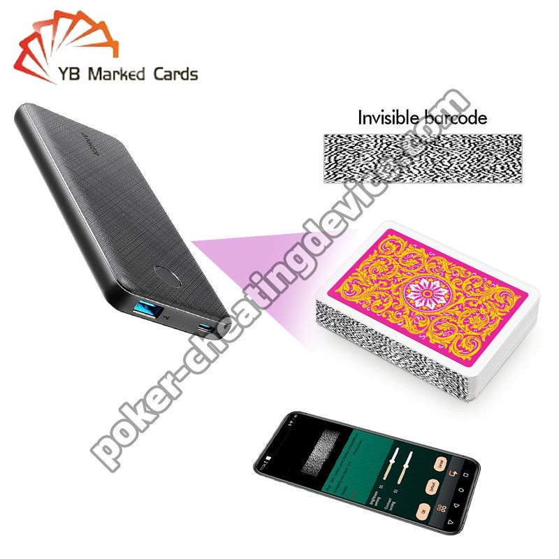 Power Bank Poker Cheat Card Scanner For Poker Analyzer Device And Barcode Cards
