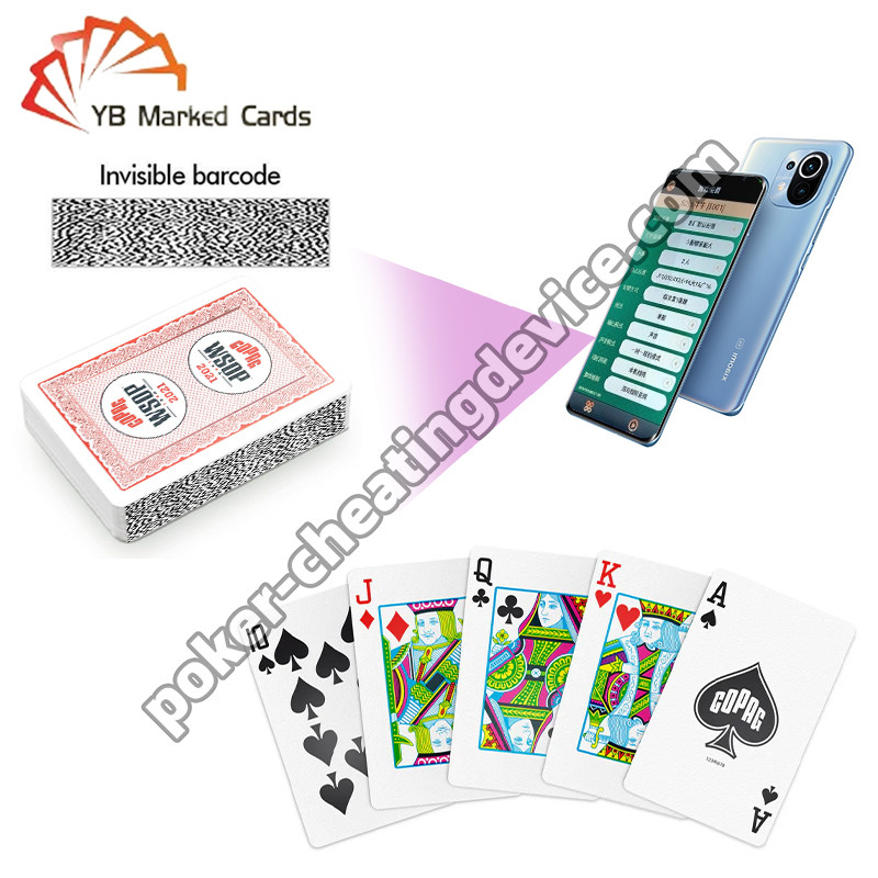 Copag 2021 WSOP 100% Plastic UV Barcode Marked Playing Cards Single Deck Red