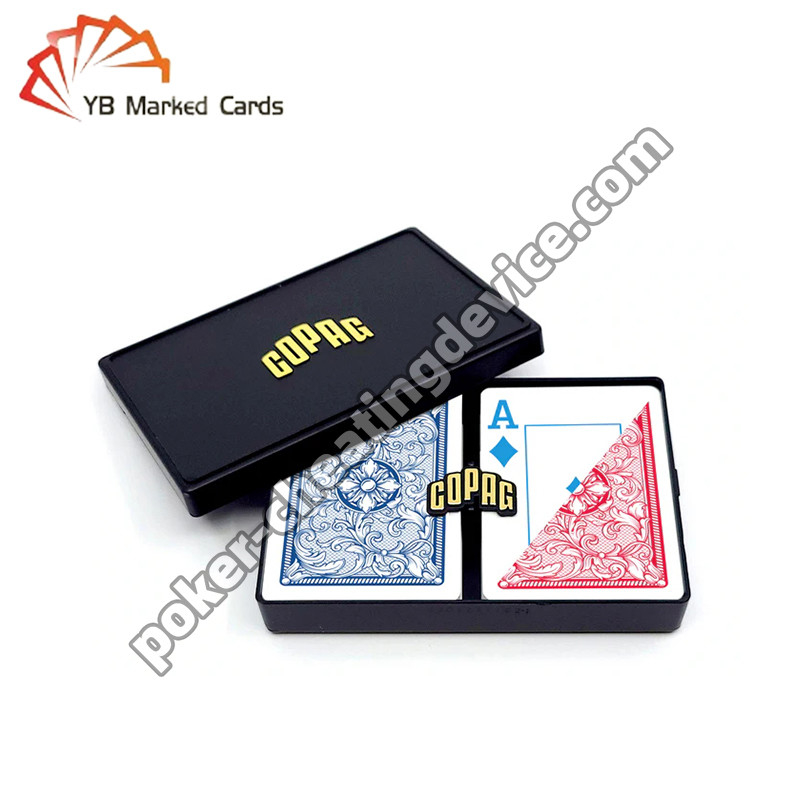Copag Legacy 4-Color Invisible Back Marked Cards Blue / Red Double Deck