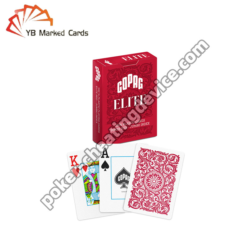 Copag Elite Marked Playing Cards Red Single Deck For Infrared Contact Lenses