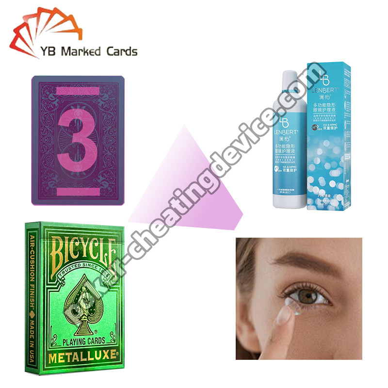Invisible Ink Infrared Contact Lenses For Poker Cheat Marked Deck – See The Unseen