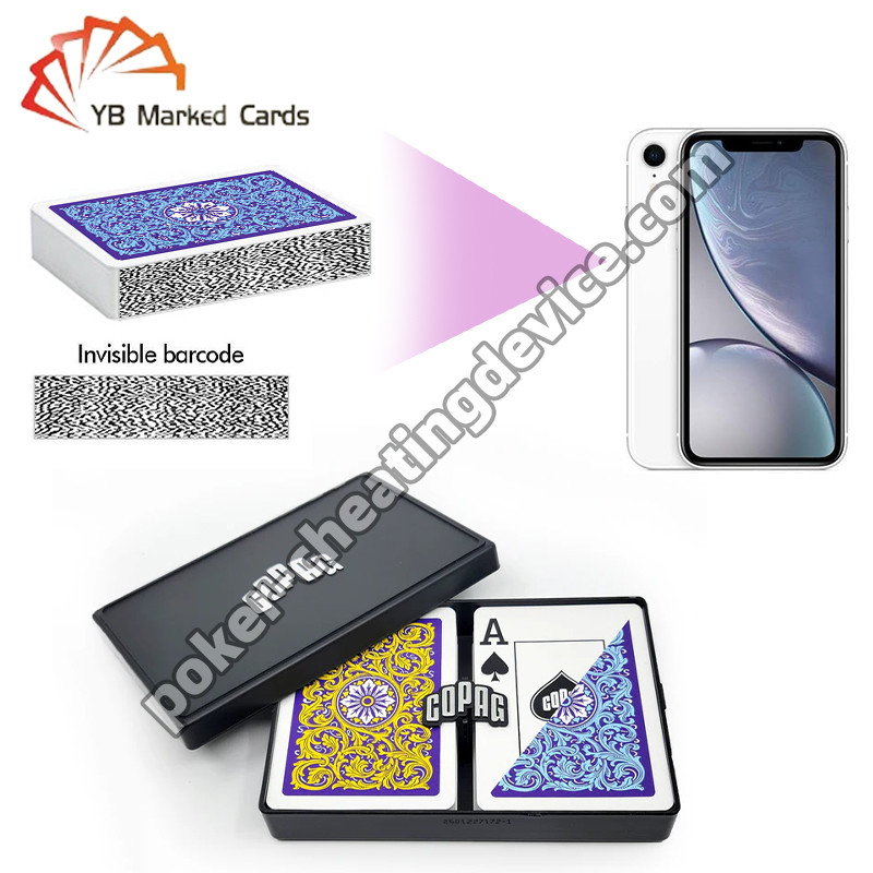 Standard Size Copag Neoteric Plastic Barcode Marked Cards Decks Jumbo Index Double Deck Set