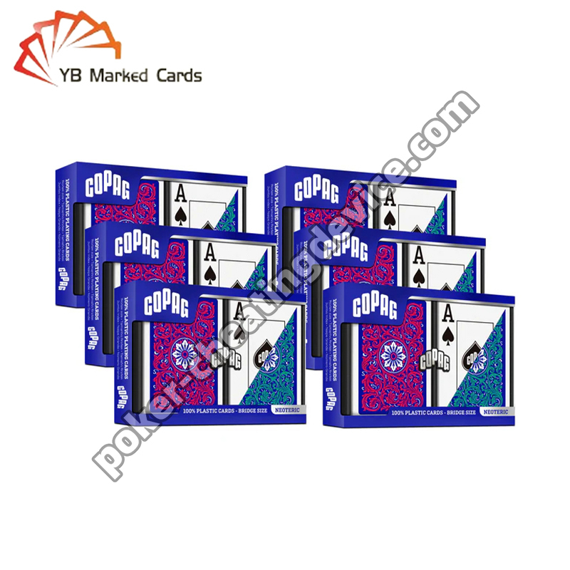 Copag Neoteric Marked Barcode Decks Jumbo Index Green / Red Double Deck Set