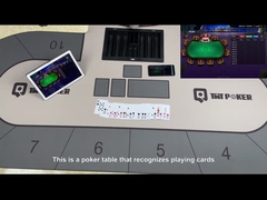 This is a poker table that recognizes playing cards