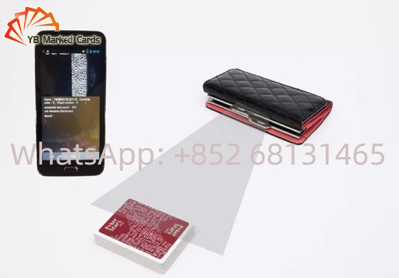 Black Poker Cheating Device Wallet Camera Poker Cheat Tools For Analyzing