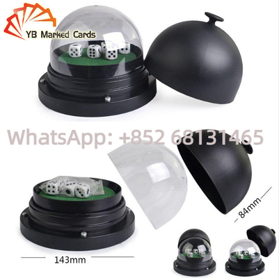 Rubber Electronic Dice Cheating Device Yellow Remote Control Dice For Cheat