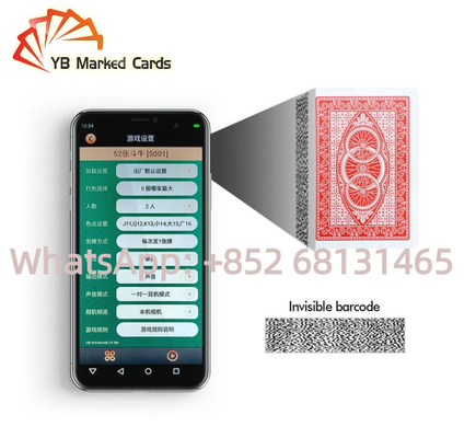 YB Marked Plastic Playing Cards Barcode Scanner Baccarat Cheating Poker Cards