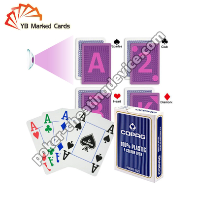 Copag 4 Color Invisible Ink Marked Cards Of Infrared Contact Lenses