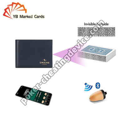Bifold Wallet Poker Cheating Camera With 20-40 CM Scanning Distance