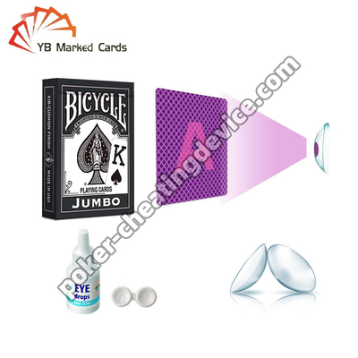 Magic Props UV Light Contact Lenses Marked Cards Luminous Ink Contact Lenses