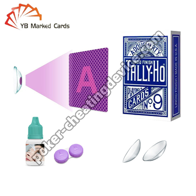 Marked Cards UV Invisible Ink Contact Lenses 4mm 12mm Pupil Diameter
