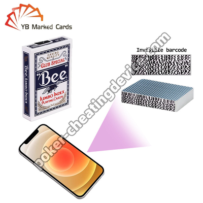 Bee Club Special Marking Barcode Cards For Poker Cards Analyzer