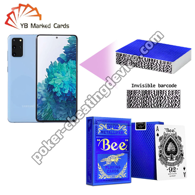 Bee Poker Barcode for Cards Wide Edition Cards Blue Rhythm Gold Stamping