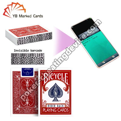 BICYCLE Bicycle Playing Cards Barcode Marked Playing Cards Classic Red
