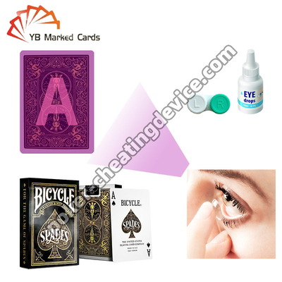 Bicycle Marked Cards Deck Classic Entertainment Spades For Infrared Ink Contact Lenses
