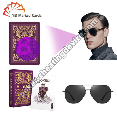 Bicycle Invisible Ink Playing Cards For Infrared Glasses Secure Cheating Solution