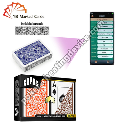 Copag Neoteric 100% Plastic Barcode Marked Decks Orange Brown Double Deck Set